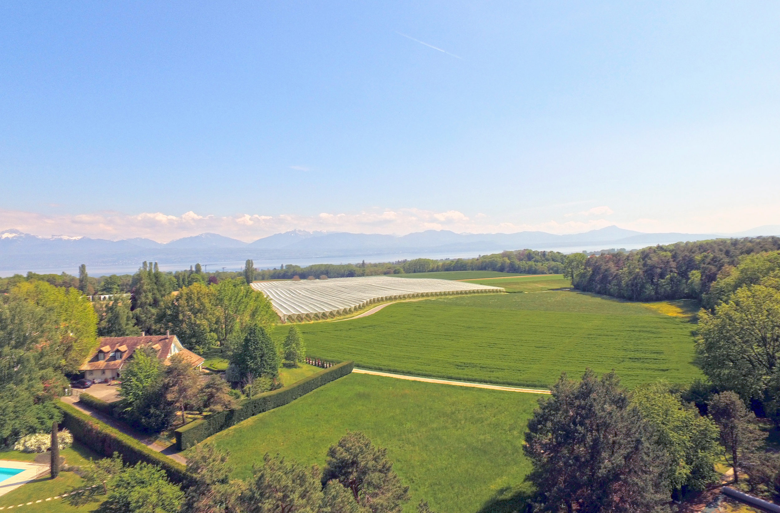 Aerial photo - Drone - Real estate in Lussy-Sur-Morges