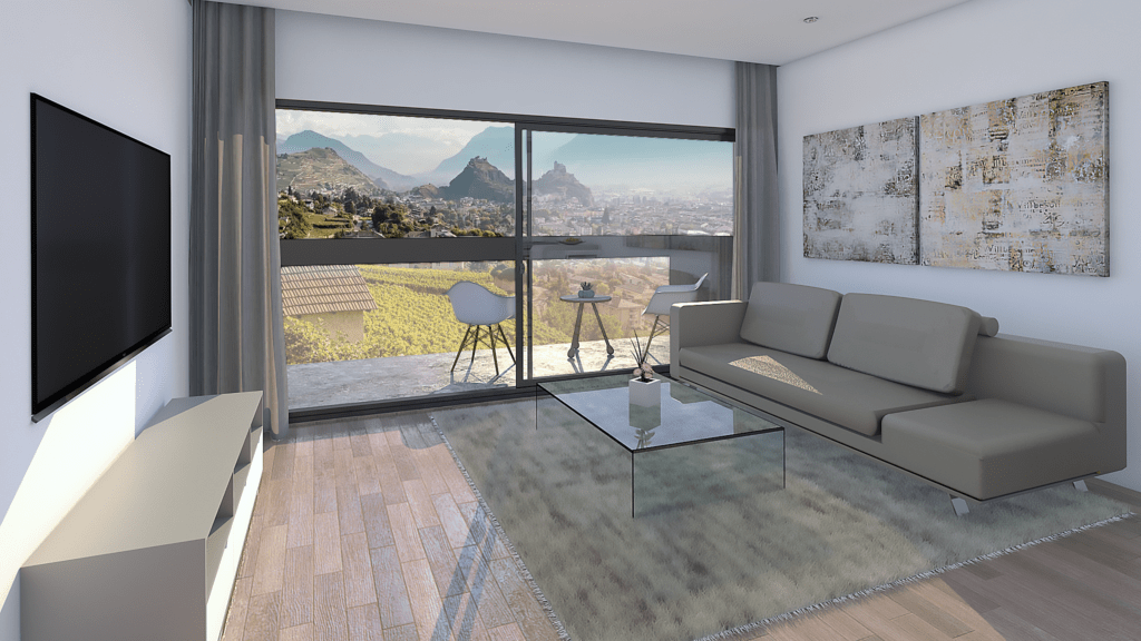 3D rendering - Living room