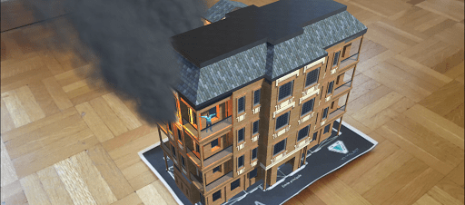 Augmented reality - Game "Fire Rescue"