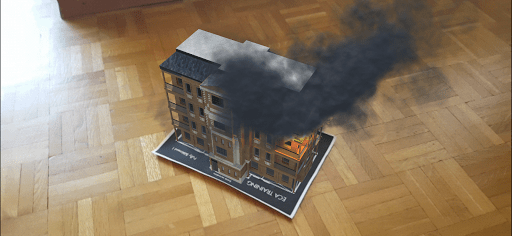 Augmented reality - Game "Fire Rescue"