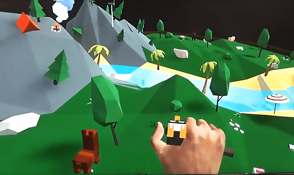 Virtual reality - LamaSlam game - Illustration